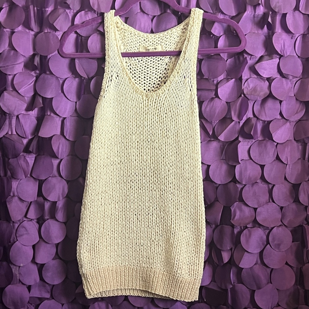 J Brand Woven Chunky Knit Tank Top